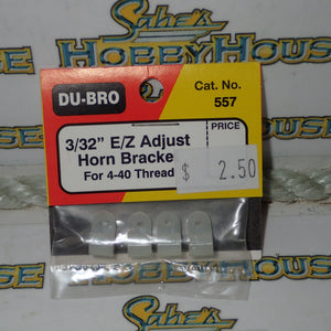 Dubro 557 - 3/32" E/Z Adjust Horn Bracket for 4-40 Thread