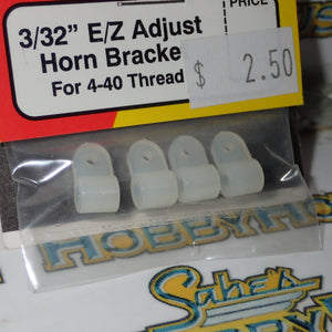 Dubro 557 - 3/32" E/Z Adjust Horn Bracket for 4-40 Thread
