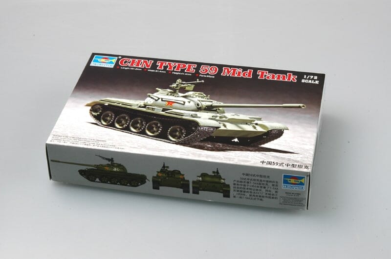 TRUMPETER - 1:72 Scale 07285 Chinese Type 59 Main Battle Tank Plastic Model Kit