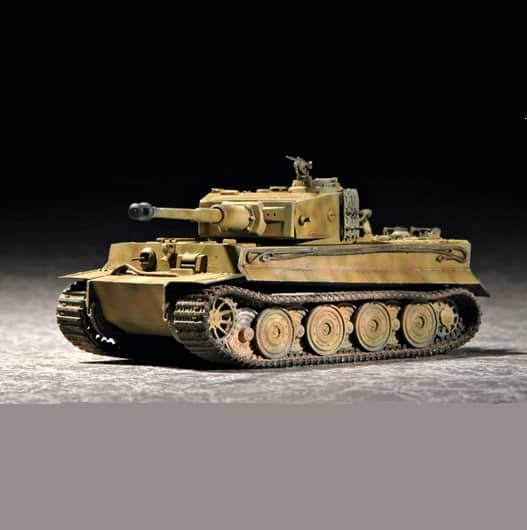 TRUMPETER - 1:72 Scale 07244 “Tiger”1 tank（Late) Plastic Model Kit