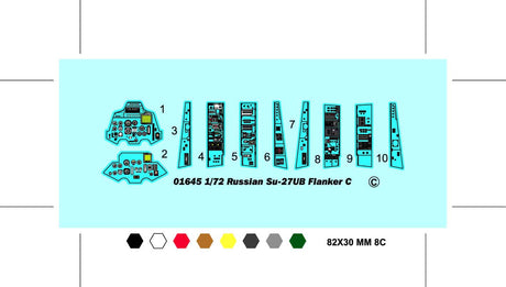 Trumpeter - 1:72 Scale - 01645 Russian Su-27UB Flanker C Fighter Plastic Model Kit