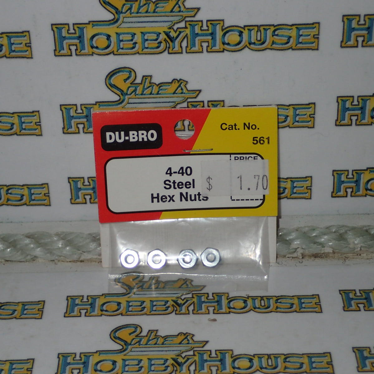 Du-bro 561 - 4-40 Steel Hex Nuts