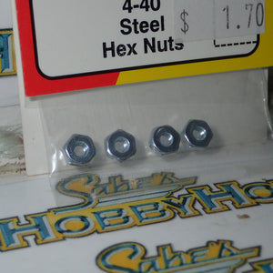 Du-bro 561 - 4-40 Steel Hex Nuts