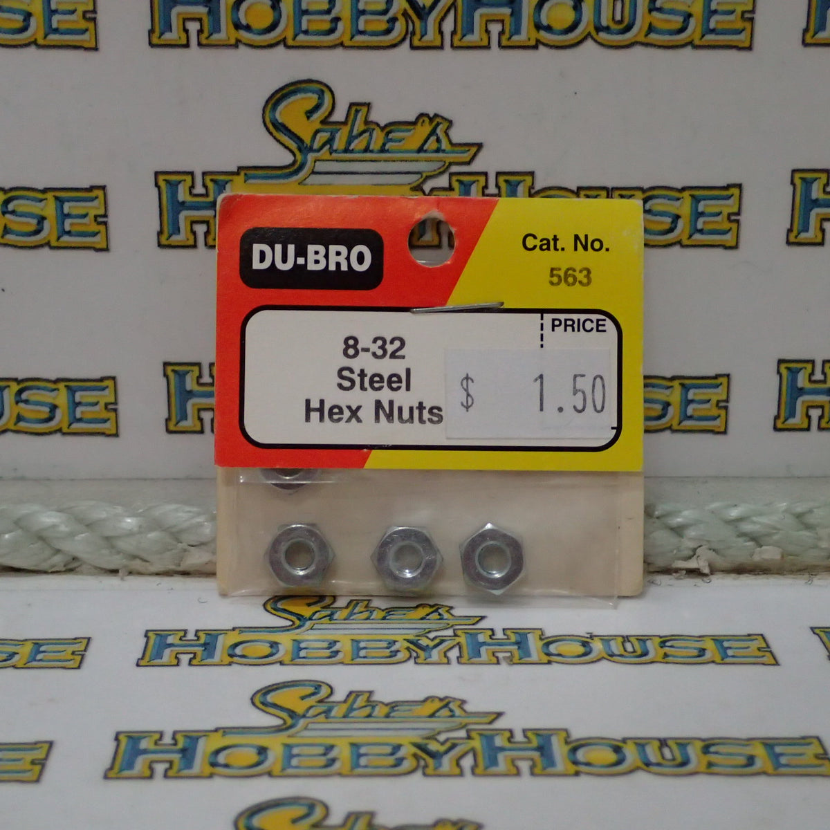 Dubro 563 - 8-32 Steel Hex Nuts