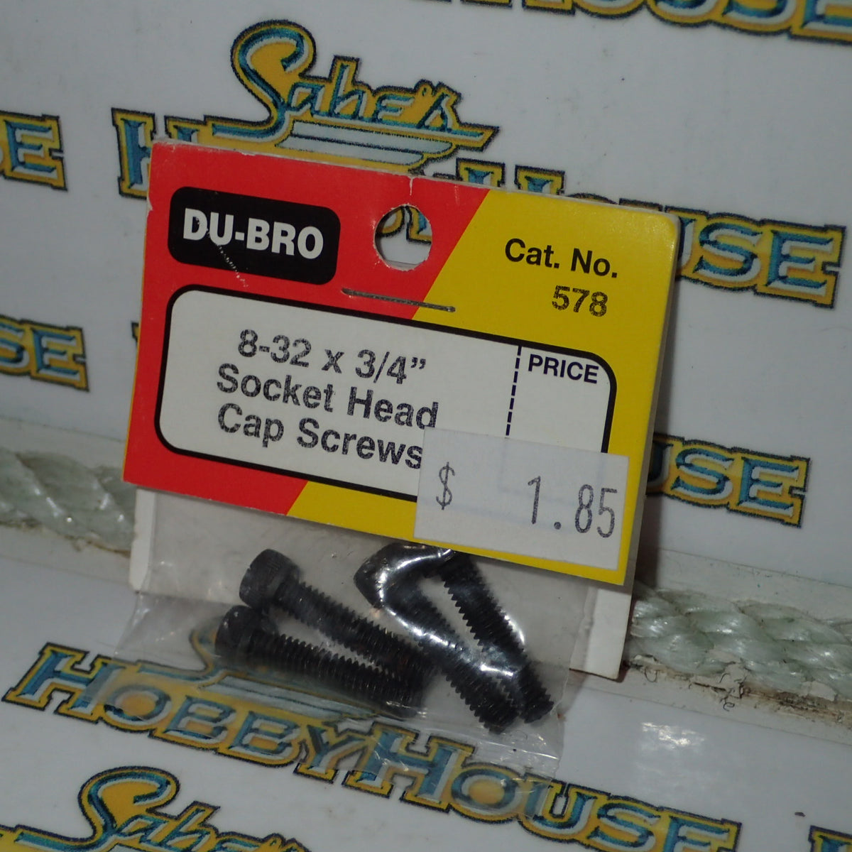 Dubro 578 - 8-32 x 3/4" Socket Head Cap Screws