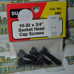Dubro 580 - 10-32 x 3/4 Socket Head Cap Screws