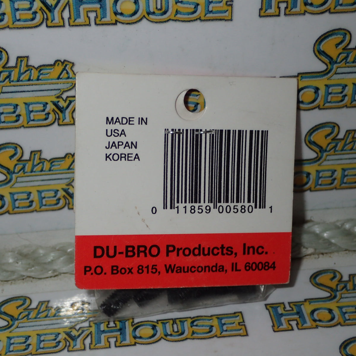 Dubro 580 - 10-32 x 3/4 Socket Head Cap Screws