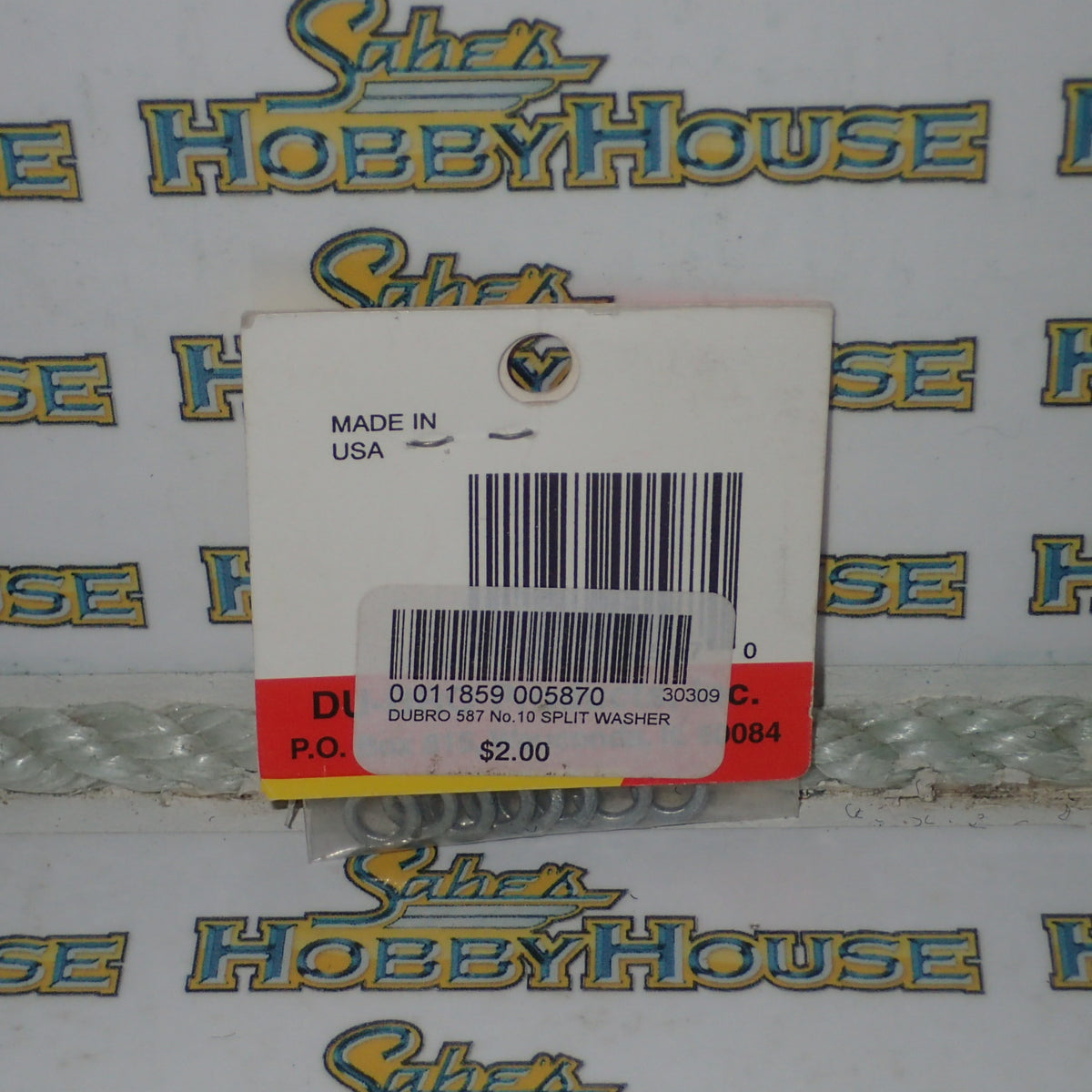 Dubro 587 - No. 10 Split Washers