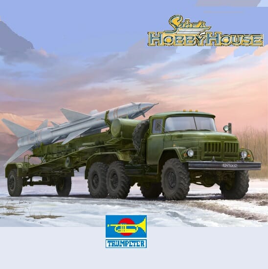 Trumpeter - 1:35 Scale - 01033 Russian Zil-131V towed PR-11 SA-2 Guideline Plastic Model Kit