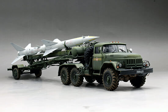 Trumpeter - 1:35 Scale - 01033 Russian Zil-131V towed PR-11 SA-2 Guideline Plastic Model Kit