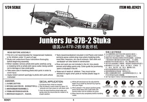Trumpeter 02421 - 1:24 Scale - Junkers Ju-87B-2 Stuka Plastic Model Kit