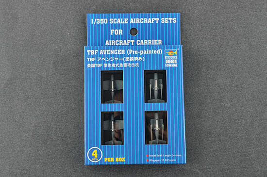 TRUMPETER - 1:350 Scale - 06408 TBF AVENGER (Pre-painted) Plastic Model