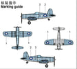 TRUMPETER - 1:350 Scale - 06405 F4U-4 CORSAIR (Pre-painted) Plastic Model