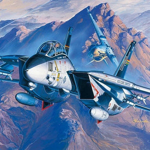 Academy - 1/72 Scale U.S. Navy Swing-Wing Fighter F-14A Plastic Model Kit