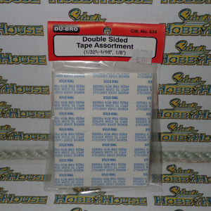 Dubro 634 - Double Sided Tape Assortment (1/32", 1/16", 1/8")