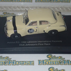 AutoArt 66460 - 1/43 Scale Holden FJ Race Car 1964 Lakeside International Raceway Dick Johnson's First Race Diecast Scale Model Replica