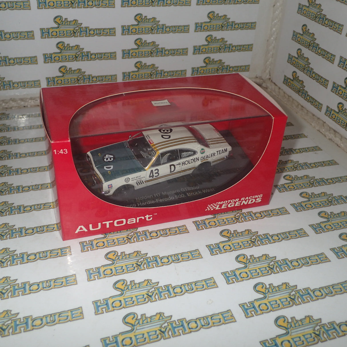 Biante/AutoArt 66962 1/43 HOLDEN 1969 HT MONARO GTS 350 #43D BATHURST BROCK