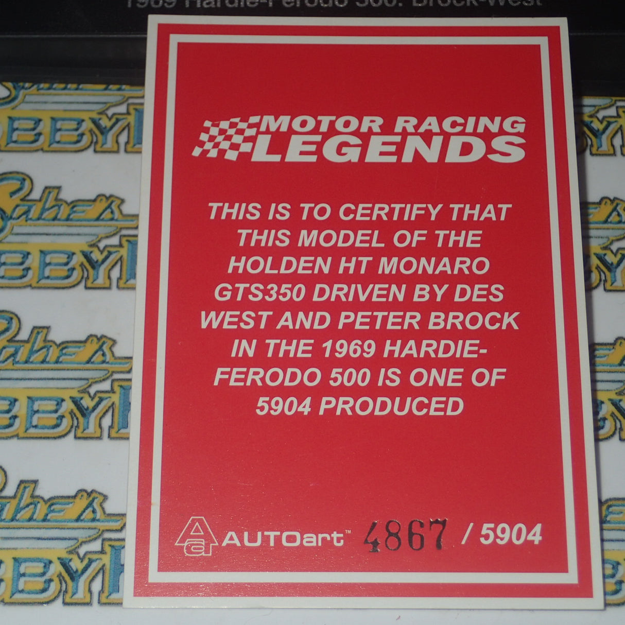 Biante/AutoArt 66962 1/43 HOLDEN 1969 HT MONARO GTS 350 #43D BATHURST BROCK