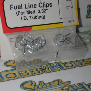 Dubro 677 - Fuel Line Clips (For Med. 3/32" I.D. Tubing)