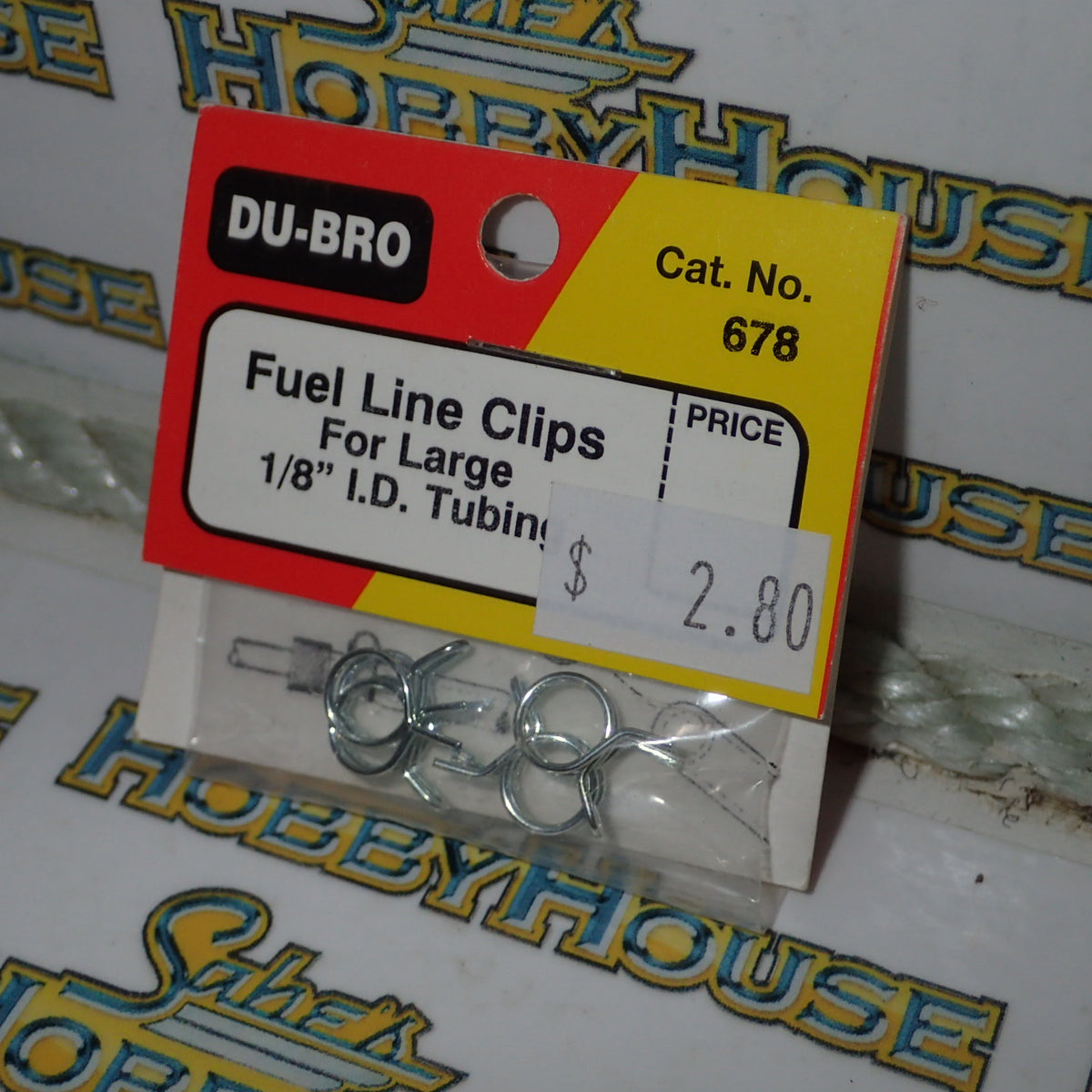 Dubro 678 - Fuel Line Clips for Large 1/8" I.D. Tubing