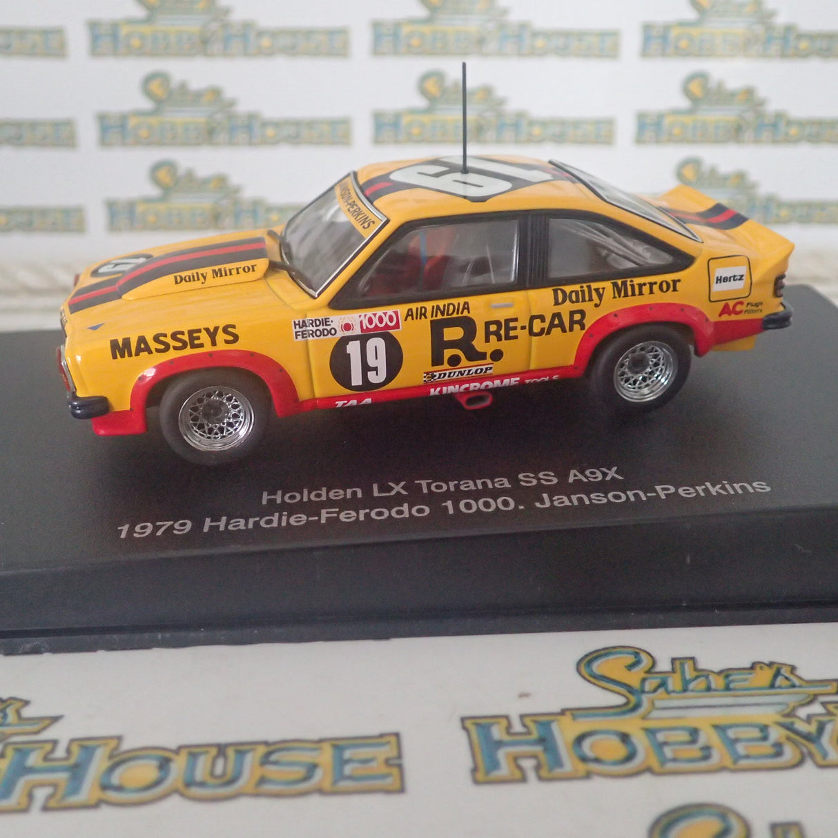 AutoArt 67961 - 1/43 Scale Holden LX Torana SS A9X 2DR #19 Janson-Perkins 1979 Hardie-Ferodo 1000 Diecast Scale Model Replica