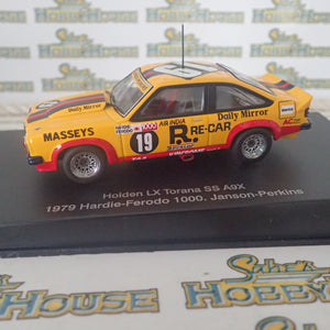 AutoArt 67961 - 1/43 Scale Holden LX Torana SS A9X 2DR #19 Janson-Perkins 1979 Hardie-Ferodo 1000 Diecast Scale Model Replica