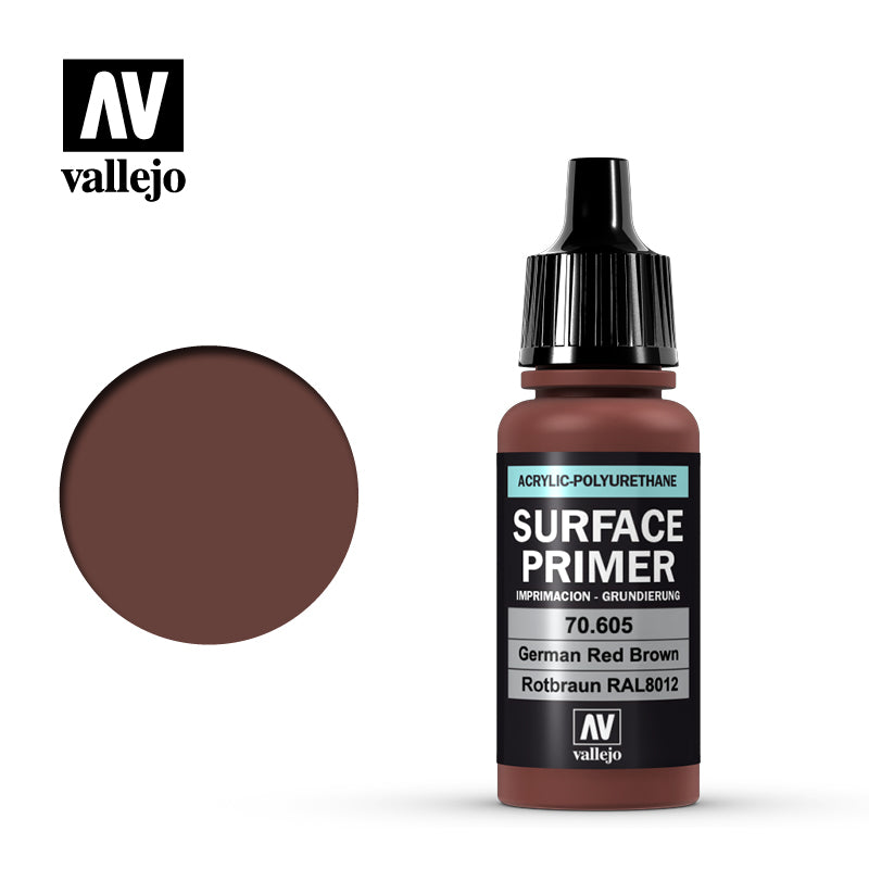 AV VALEJO 70.605 – 17 ml Surface Primer German Red Brown