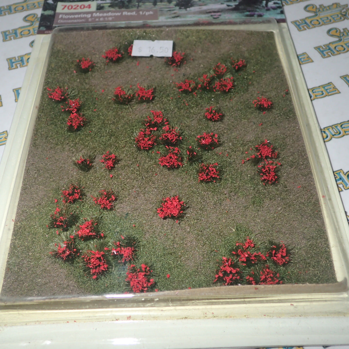 MP scenery HO scale Flowering Meadow Red