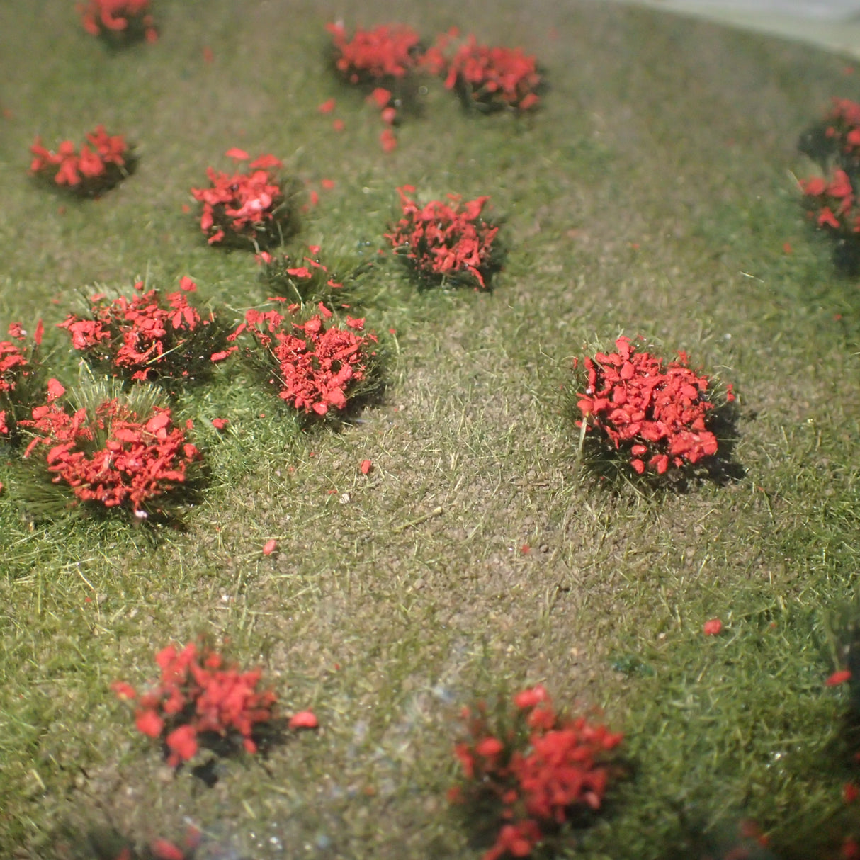 MP scenery HO scale Flowering Meadow Red