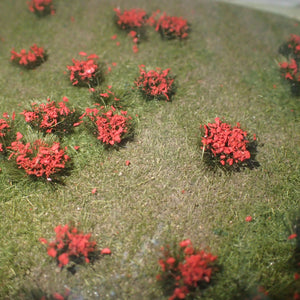 MP scenery HO scale Flowering Meadow Red
