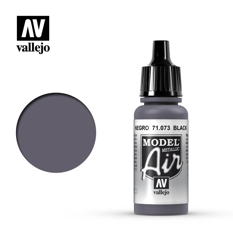 AV VALEJO 71.073 - Model Air 17ml Black (Metallic)