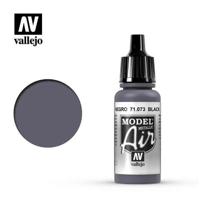 AV VALEJO 71.073 - Model Air 17ml Black (Metallic)