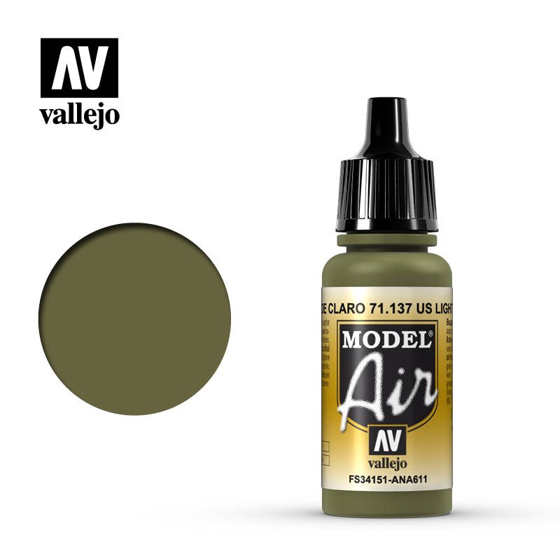 AV VALEJO 71.137 - Model Air 17ml US Light Green