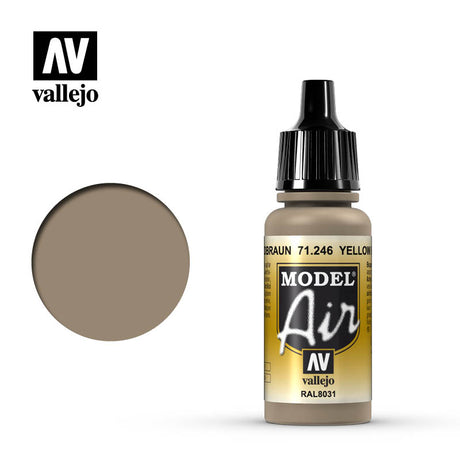 AV VALEJO 71.246 - Model Air 17ml Yellow Brown