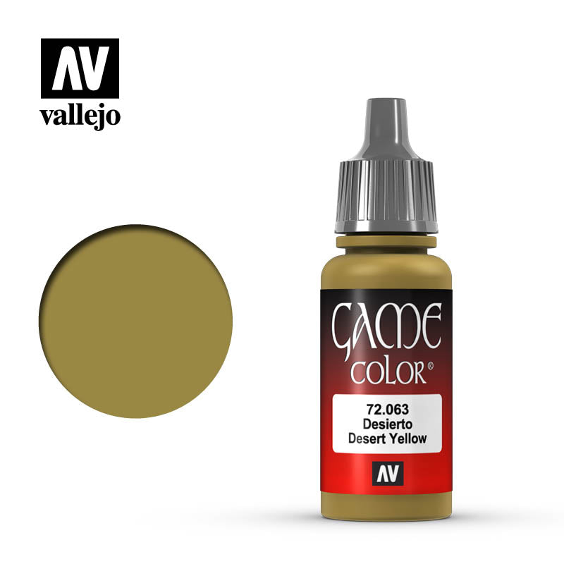 AV VALEJO 72.063 - 17ml Desert Yellow Game Colour