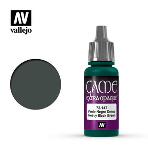 AV VALEJO 72.147 - 17ml Heavy Black Green Game Colour