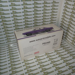BIANTE AUTOART 72586 1/18 HOLDEN LC TORANA GTR XU-1 IN PLUMDINGER PURPLE