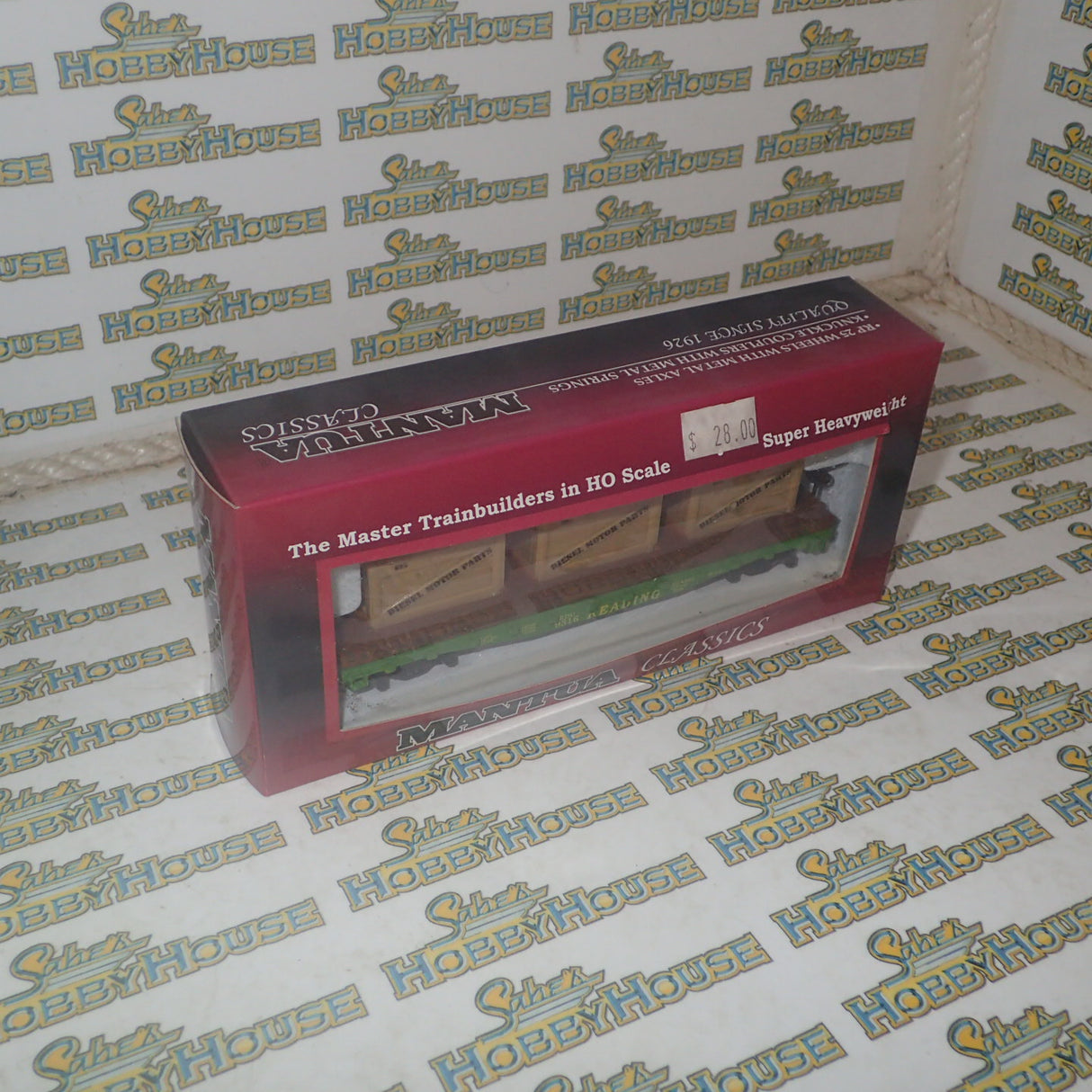 Mantua Classics 727002 - HO/00 Scale - 40' Flat with Crates Reading