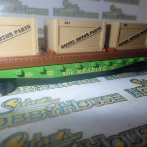 Mantua Classics 727002 - HO/00 Scale - 40' Flat with Crates Reading