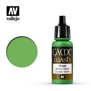 AV VALEJO 73.205 - 17ml Green Wash Game Colour