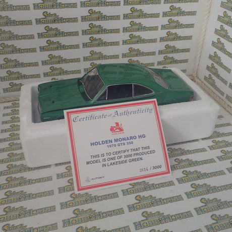 Biante 73403 - 1/18 scale Holden HG GTS 3550 Monaro Coupe in Lakeside Green