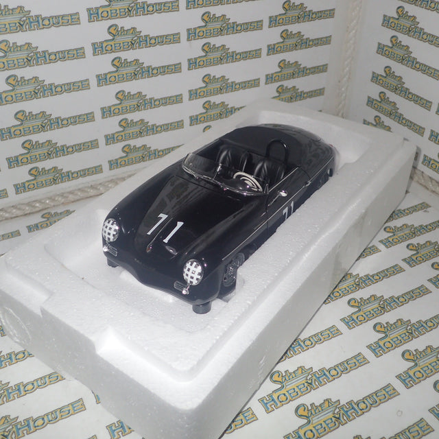 AutoArt 77866 - 1/18 Scale Porsche 356 Speedster Black Steve McQueen Version No. 71 Diecast Model Replica
