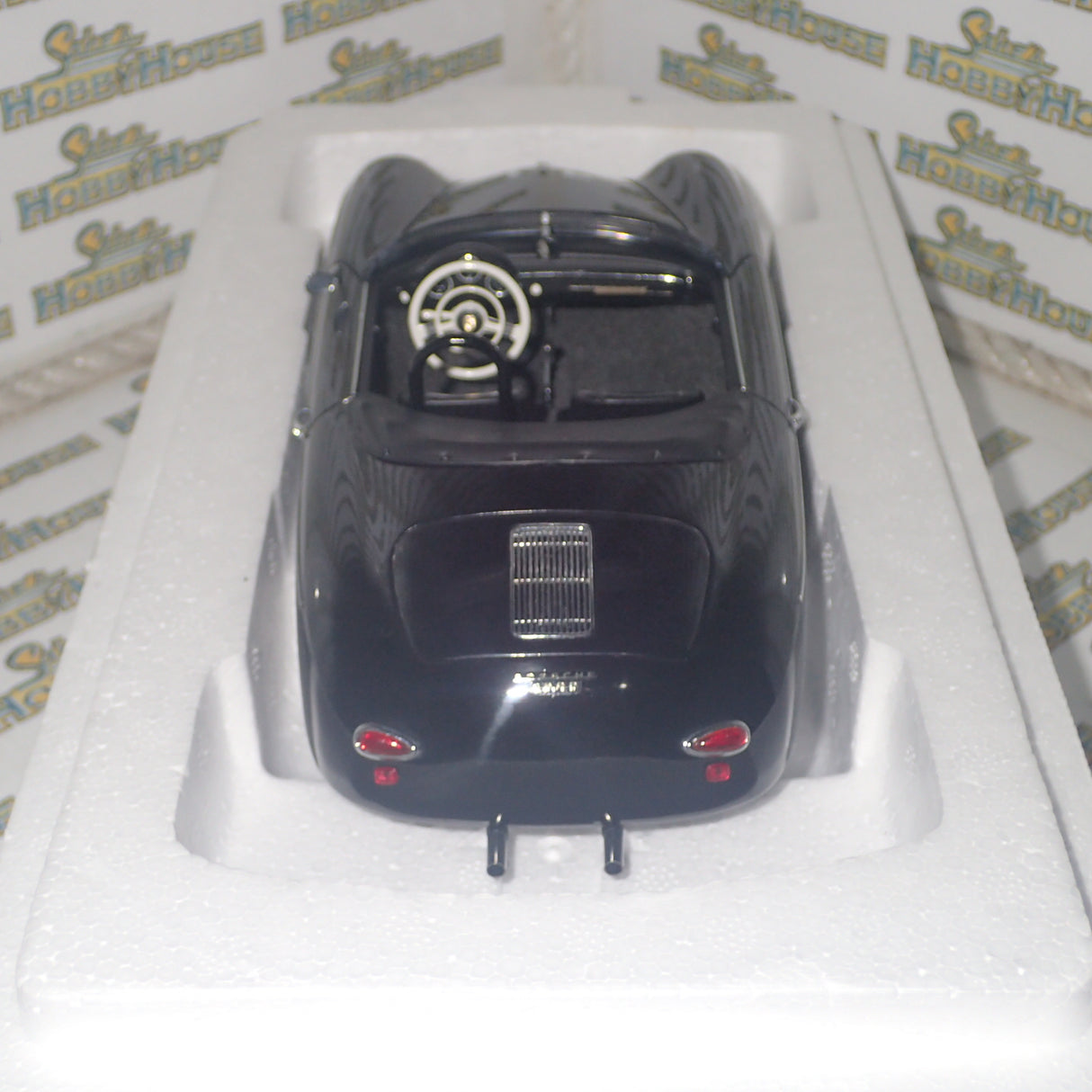 AutoArt 77866 - 1/18 Scale Porsche 356 Speedster Black Steve McQueen Version No. 71 Diecast Model Replica