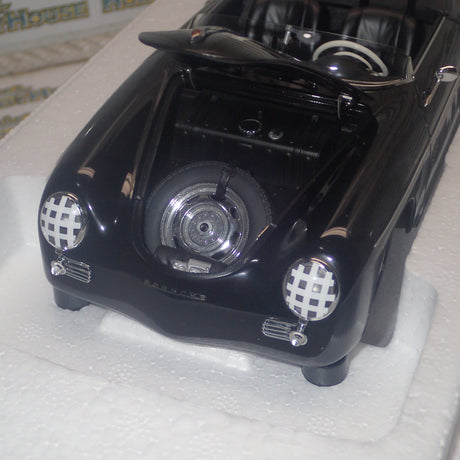AutoArt 77866 - 1/18 Scale Porsche 356 Speedster Black Steve McQueen Version No. 71 Diecast Model Replica