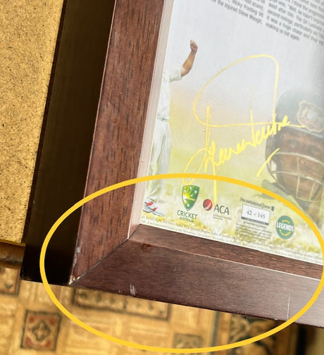 LEGENDS MEMORABILIA MEMO9 Shane K. Warne Recollections of Warne 145 Test Match Recollections 1992 - 2007 X Shop Display