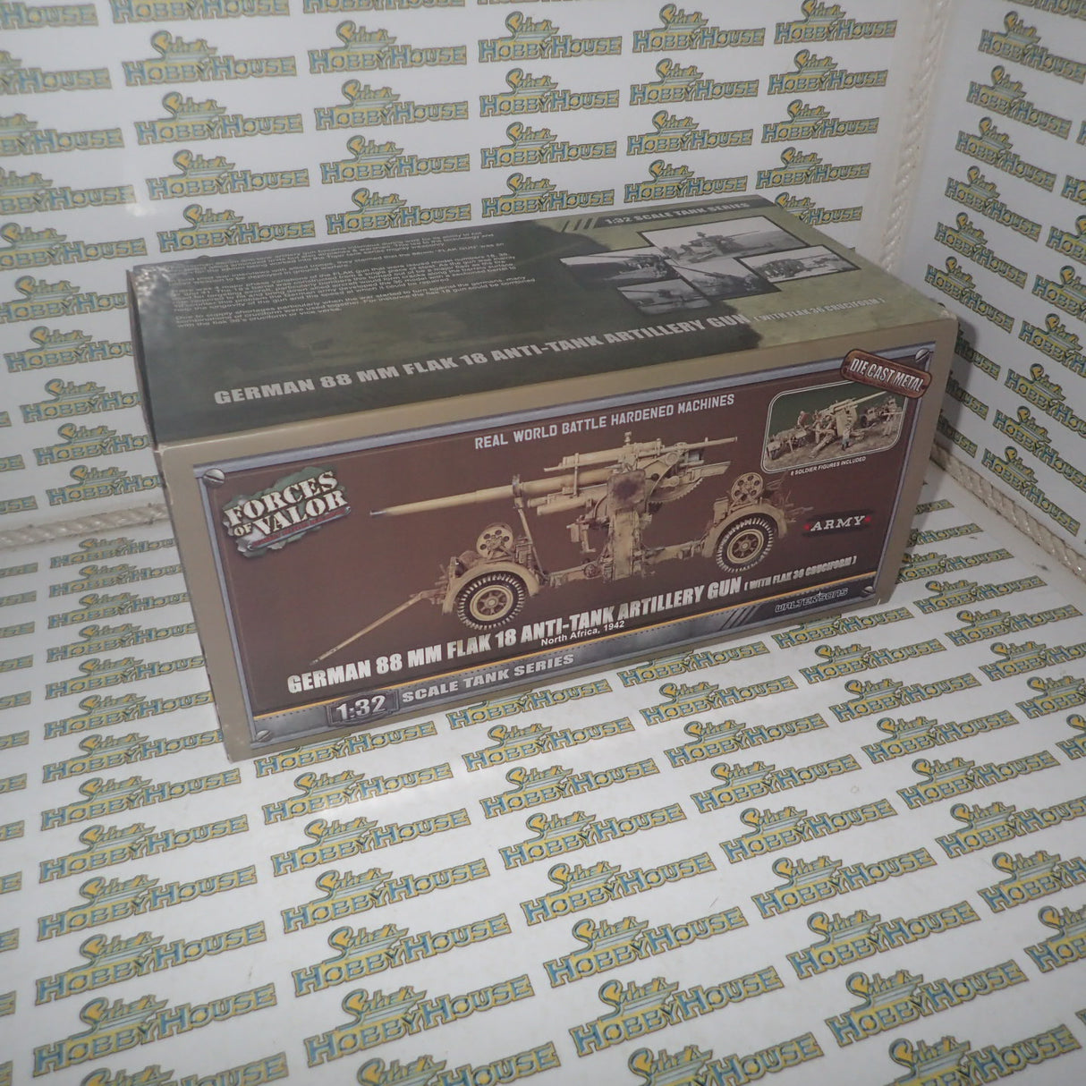 Forces of Valor 801008B - 1/32 Scale German 88mm Flak Gun El Alamein 1942 Scale Model Replica Set