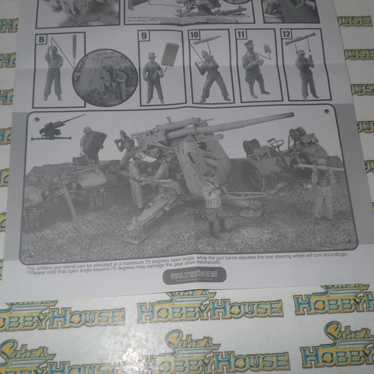 Forces of Valor 801008B - 1/32 Scale German 88mm Flak Gun El Alamein 1942 Scale Model Replica Set