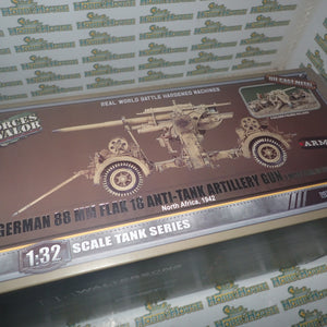 Forces of Valor 801008B - 1/32 Scale German 88mm Flak Gun El Alamein 1942 Scale Model Replica Set