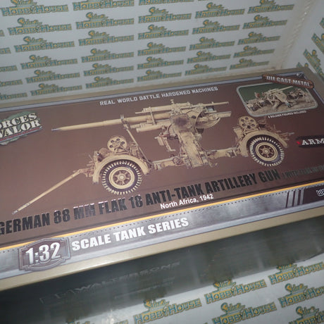 Forces of Valor 801008B - 1/32 Scale German 88mm Flak Gun El Alamein 1942 Scale Model Replica Set