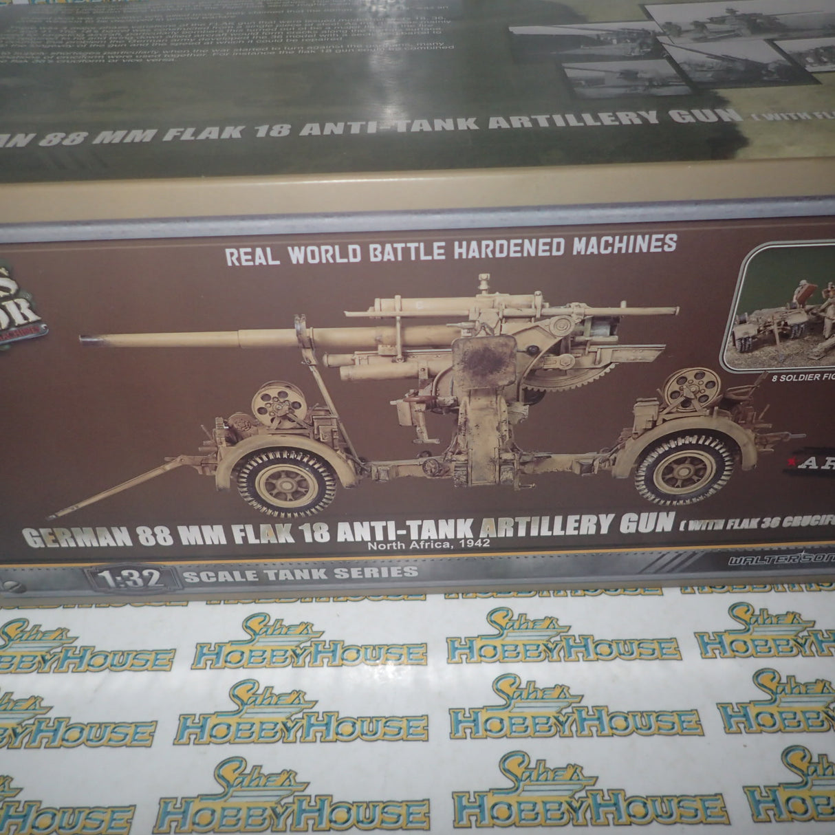 Forces of Valor 801008B - 1/32 Scale German 88mm Flak Gun El Alamein 1942 Scale Model Replica Set